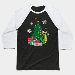 Wally Gator Around The Christmas Tree Baseball T-Shirt